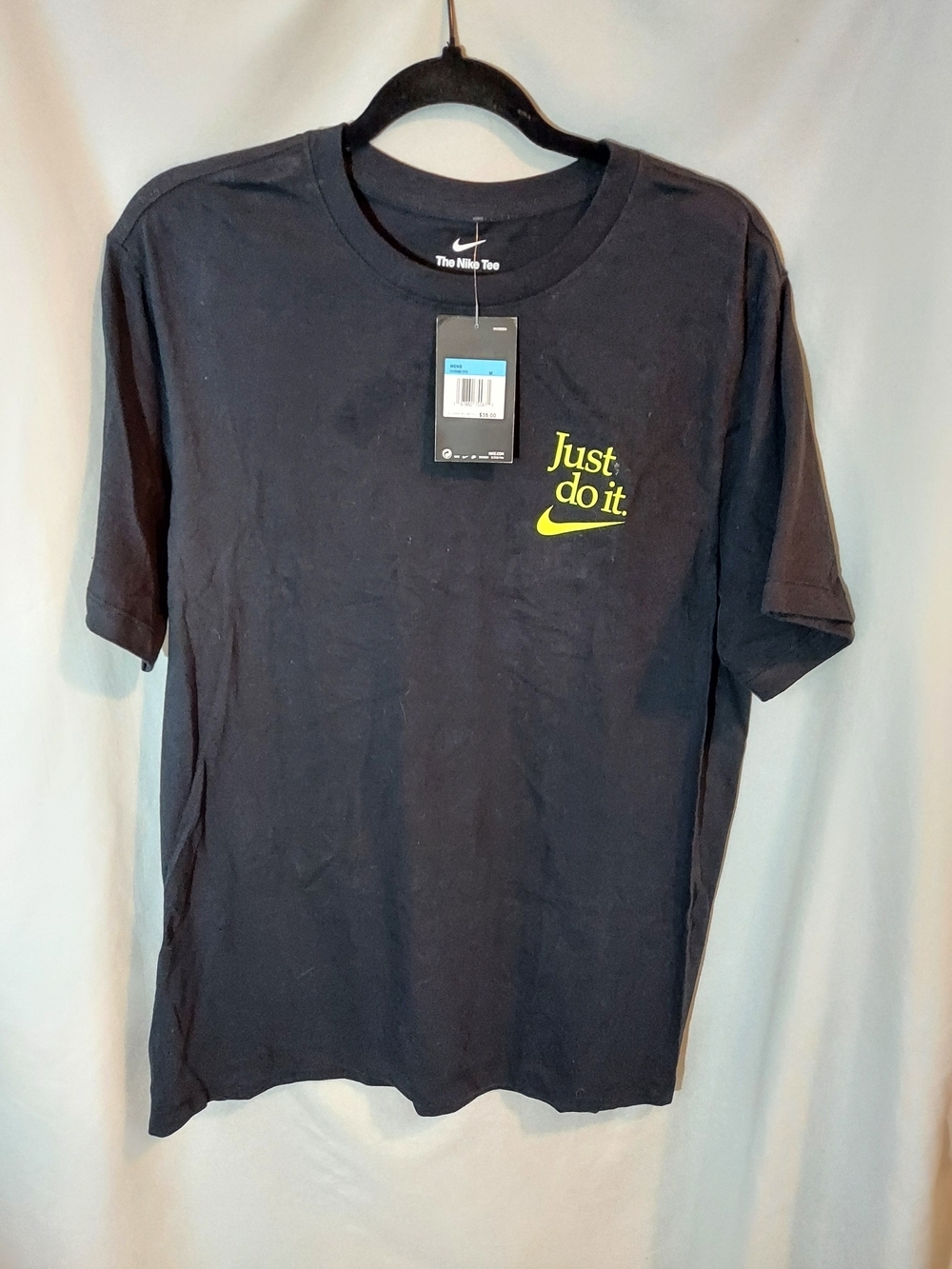 NWT Nike "I Won't Win Quietly" Just Do It Graphic Tee Black Volt - M